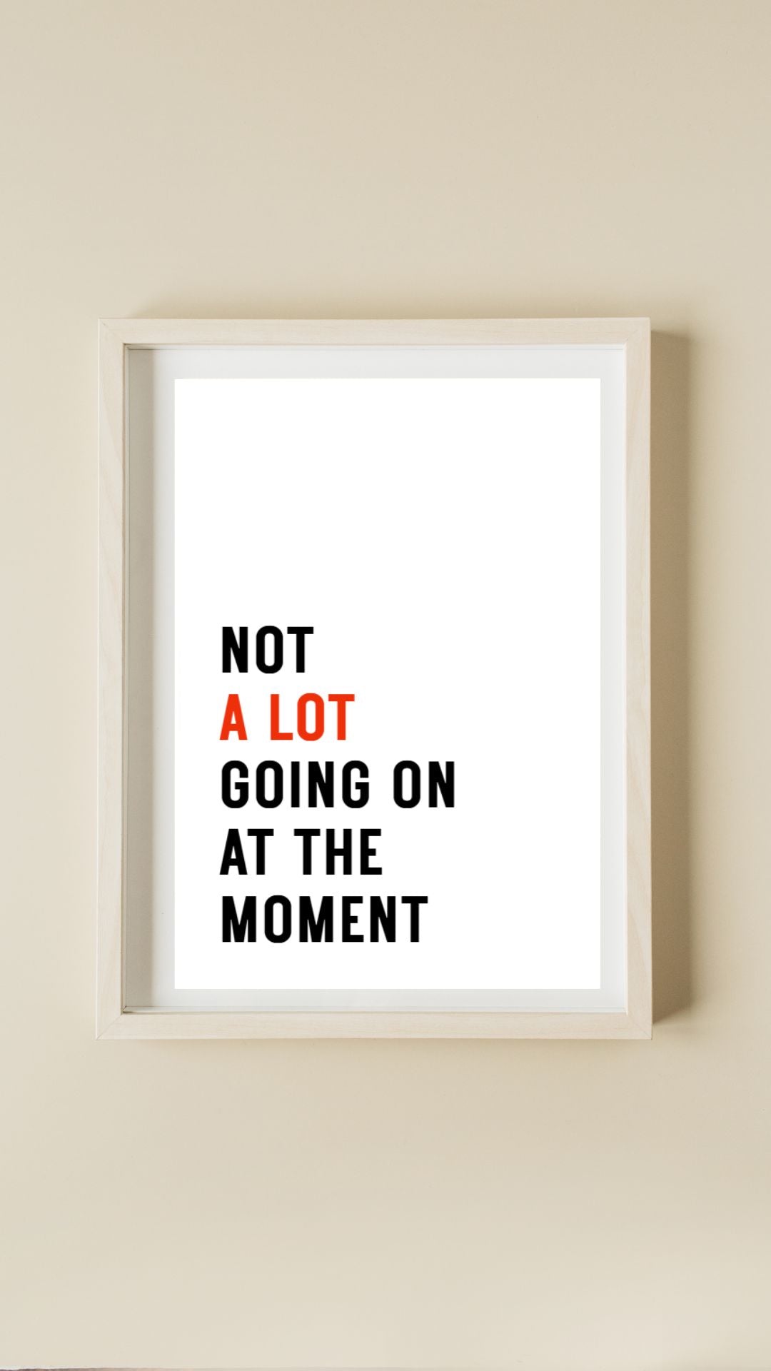 Not A Lot Going On At The Moment