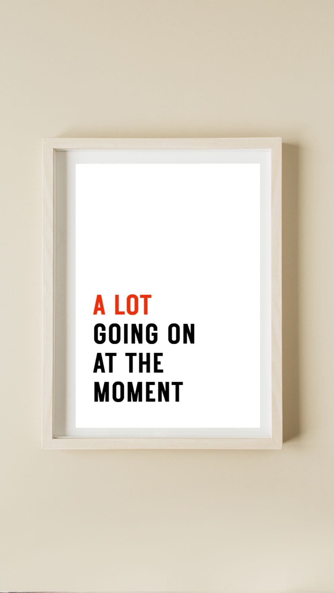 A Lot Going On At The Moment