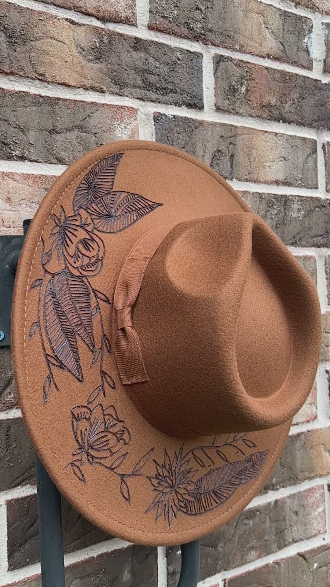 Brown Eyed Girl  | Wide Brim Hat | Custom Hat | Rancher Hat | Custom Rancher Hat | Burned Hat